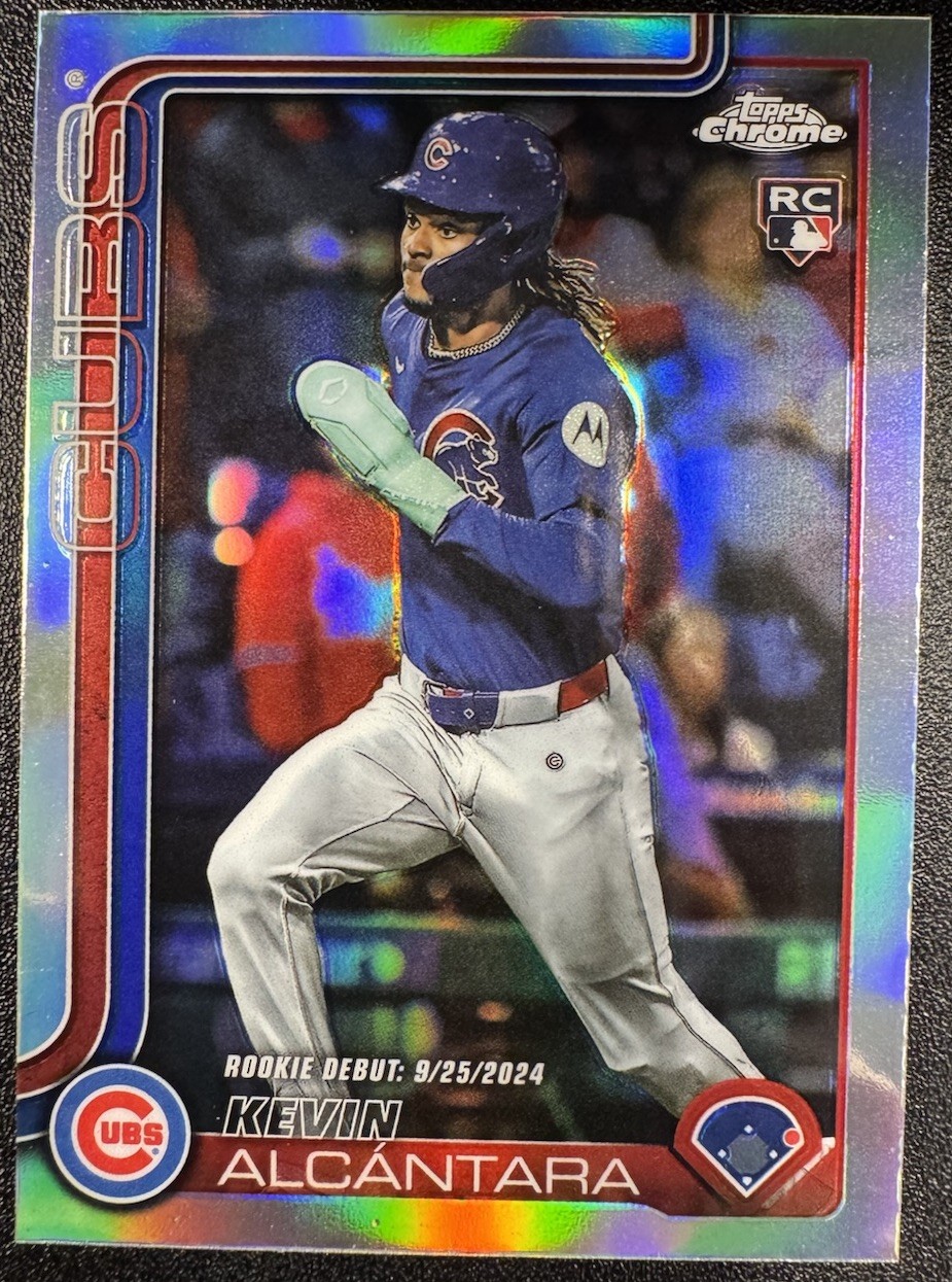 2025 Topps Chrome Update Kevin Alcantara (RC) Debut Refractor #USC25 Cubs