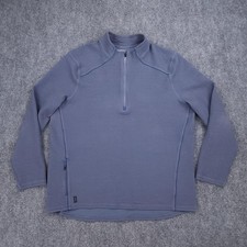 Rhone Pullover Mens XL Blue Quarter 1/4 Zip Waffle Grid Performance Long Sleeve