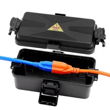 Outdoor Electrical Box Waterproof IP54-rated Outdoor Outlet Box Black Outdoor...