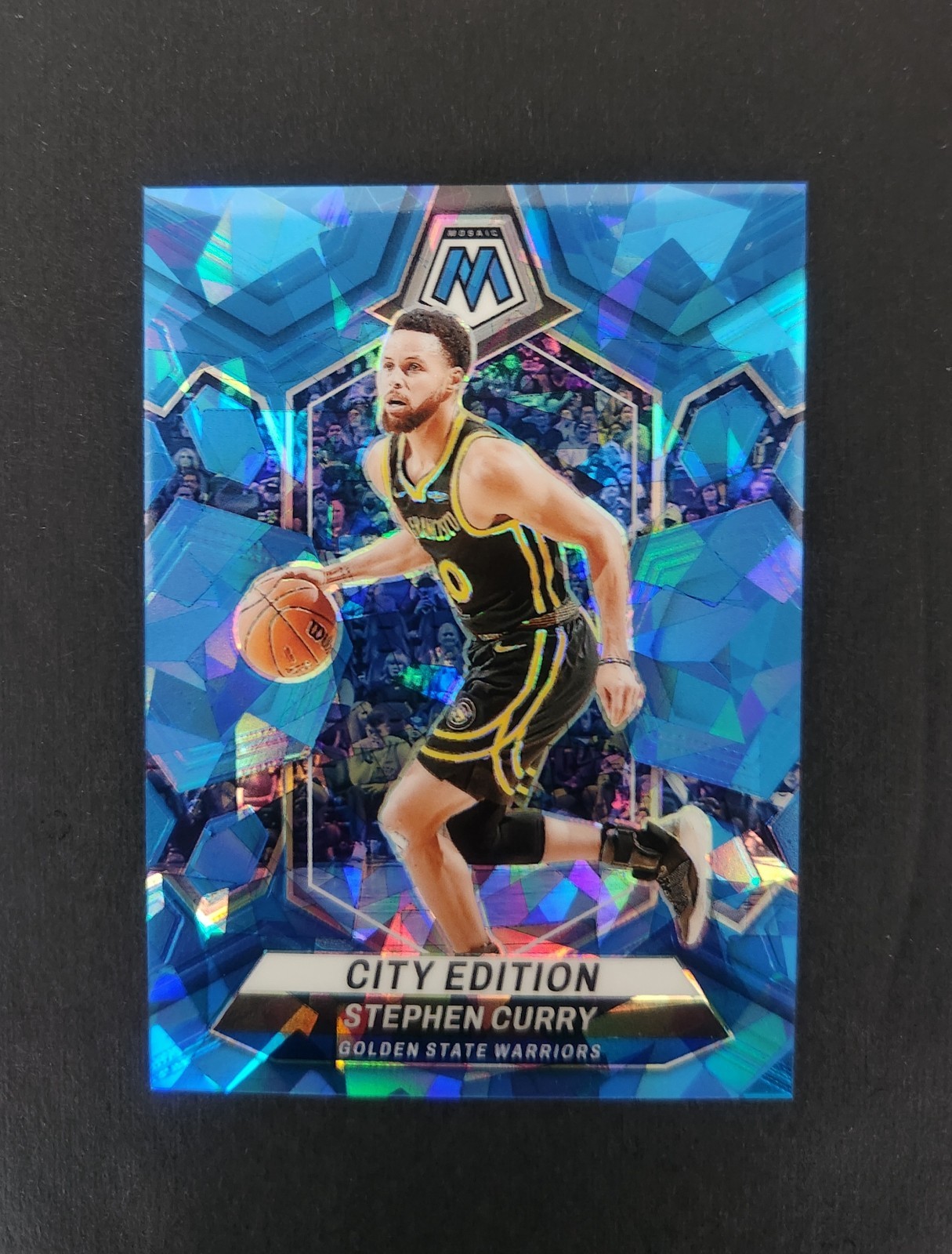 2023-24 Panini Mosaic - City Edition Stephen Curry #276 Ice Mosaic Prizm /125