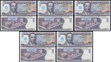 Philippines - 5 pcs x  100 Piso 2013 UNC P. 221 - Centennial Iglesia ni Cristo