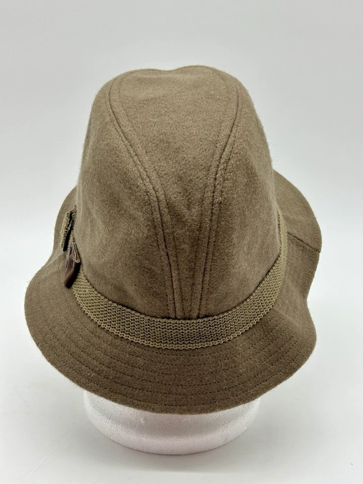 Vintage Kangol Hat Mens Xl Light Brown Bucket Fedora Cap Union Made USA - Image 3 of 4