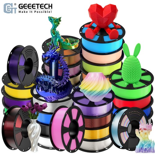 【Buy 6 Get 4 Free!Add 10】GEEETECH 3D Printer Filaments PLA /ABS+/PETG/TPU 1.75mm