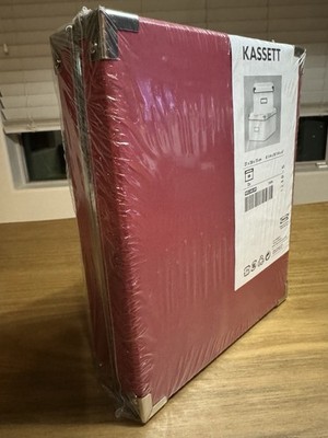 IKEA Kassett Storage Boxes Red Burgundy 21x26x15cm 8 1/4 x 10 1/4