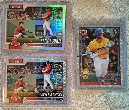 Roman Anthony 2026 Topps Silver Crackle  Style & Smiles Sand Glitter & Rainbow