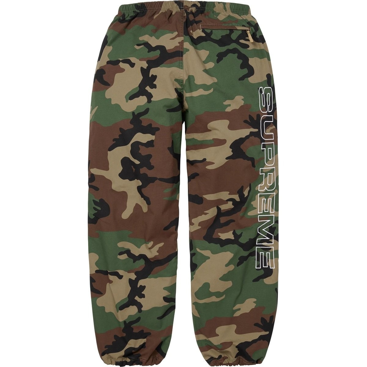 Size Medium - Supreme Spellout Embroidered Track Pants Camo FW25