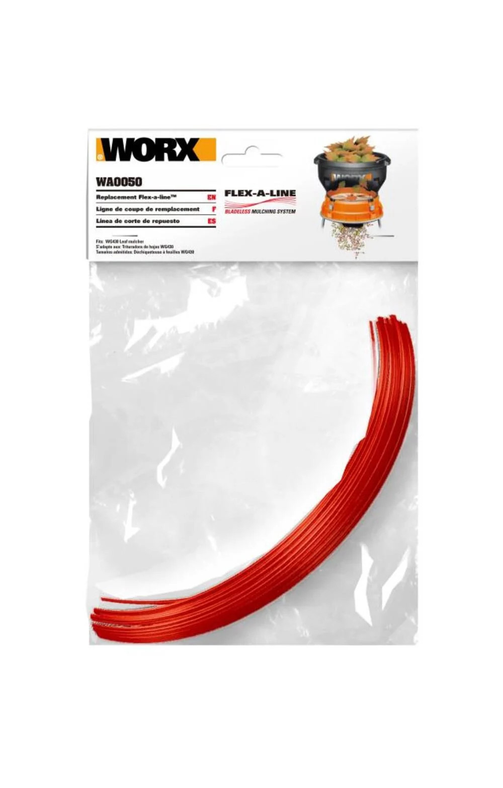 Леска для триммера Worx Flex-A-Line для Wg430 24шт 5390₽