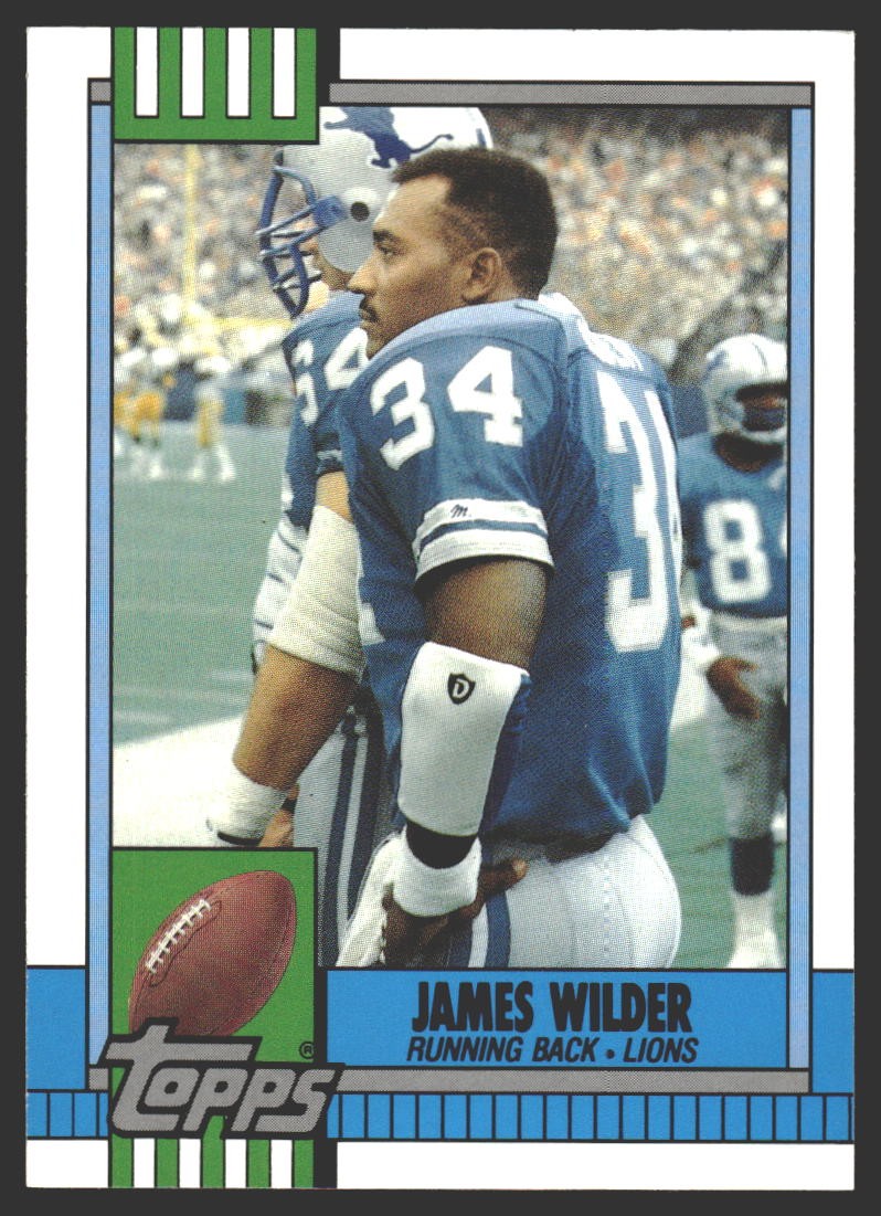 James Wilder #20T 1990 Topps Traded Detroit Lions