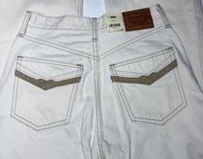 Levis 70's High Flare Jeans Bell Bottoms Size 28 L32 White Ivory NWT