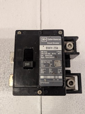 USED Eaton Cutler Hammer BWH2200 BWH 25K  120V/240v Circuit Breaker
