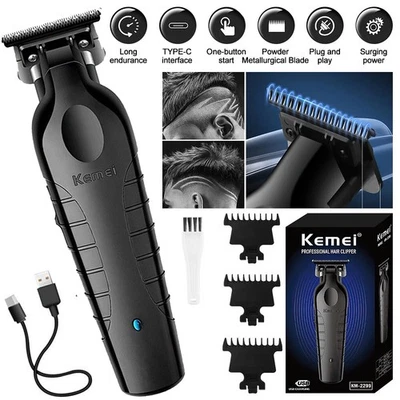 Kemei Cordless Hair Clipper Electric Hair Clipper Zero Gap Trimmer HairCut 2299!