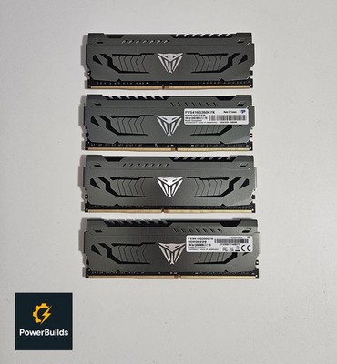 Patriot Viper Steel UDIMM 32GB Kit (4x8GB) DDR4-3600, CL17 - Top Zustand