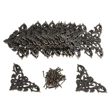 Furniture Decorative Cover Vintage Decor Box Corner Decorative Metal Corners ...