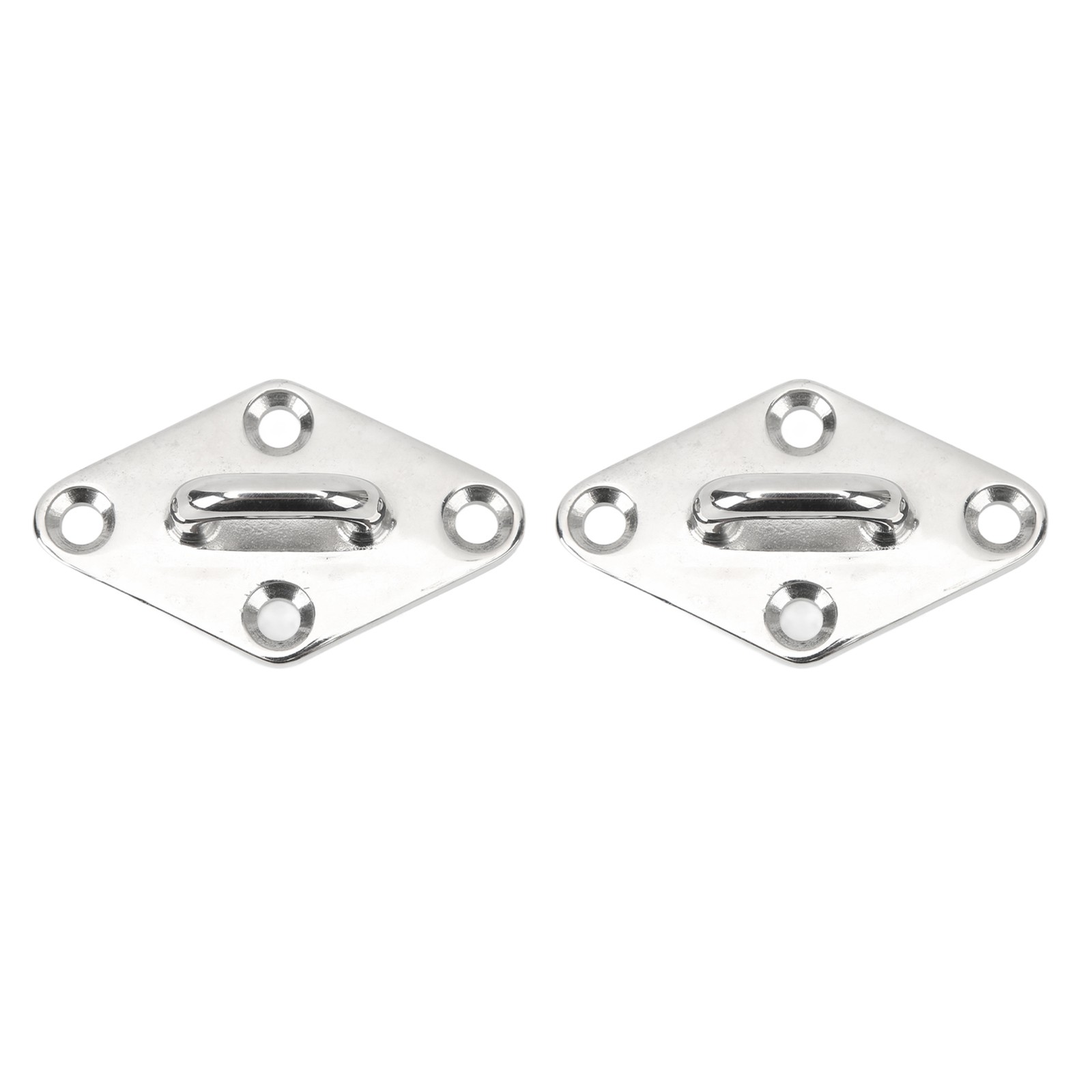 2 Pcs Ceiling Eye Plate Hook Corrosion Resistant Mount Hanger For Marine For