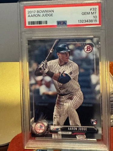 2017 TOPPS BOWMAN AARON JUDGE PSA 10 #32