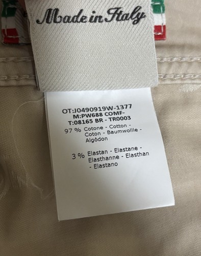 PANTALONE JACOB COHEN UOMO, TG. 31, SLIM FIT, MOD. 688, COL. BEIGE, COME NUOVO - Foto 9 di 14