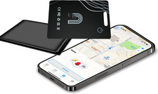 Ultra-Thin Wallet Tracker Card Works with Apple Find My, Rechargeable Slim Track