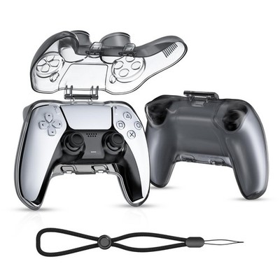 NEWDERY Protective Case for PS5 DualSense Travel Carrying Case with Hand Strap