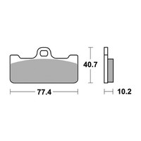 Ducati 916 Racing 1997-1998 996 BremsbeläGe SBS DS2 Rennbremse 656711DS2