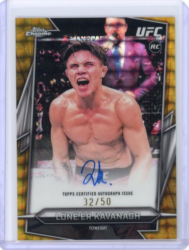 Lone'er Kavanagh [Gold Refractor] #BAV-LK 2026 Topps Chrome UFC Autograph card