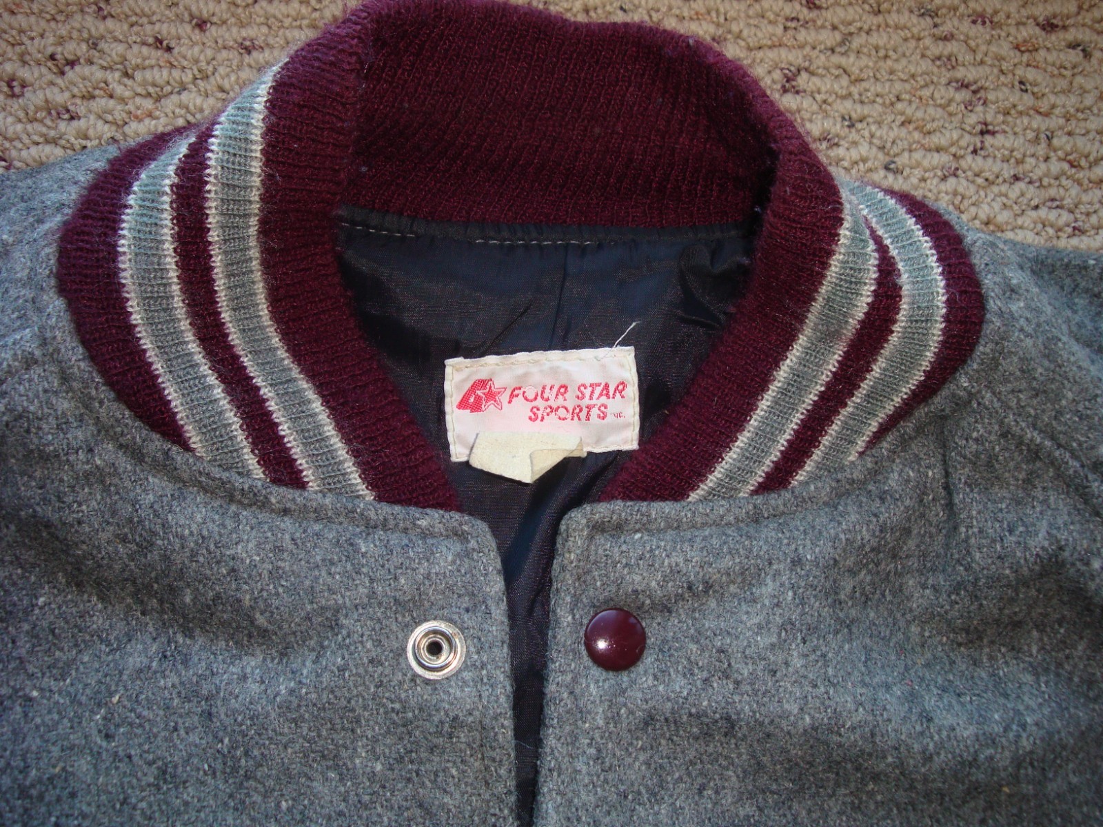 Vtg Native Indian Lettermans Jacket - image 4