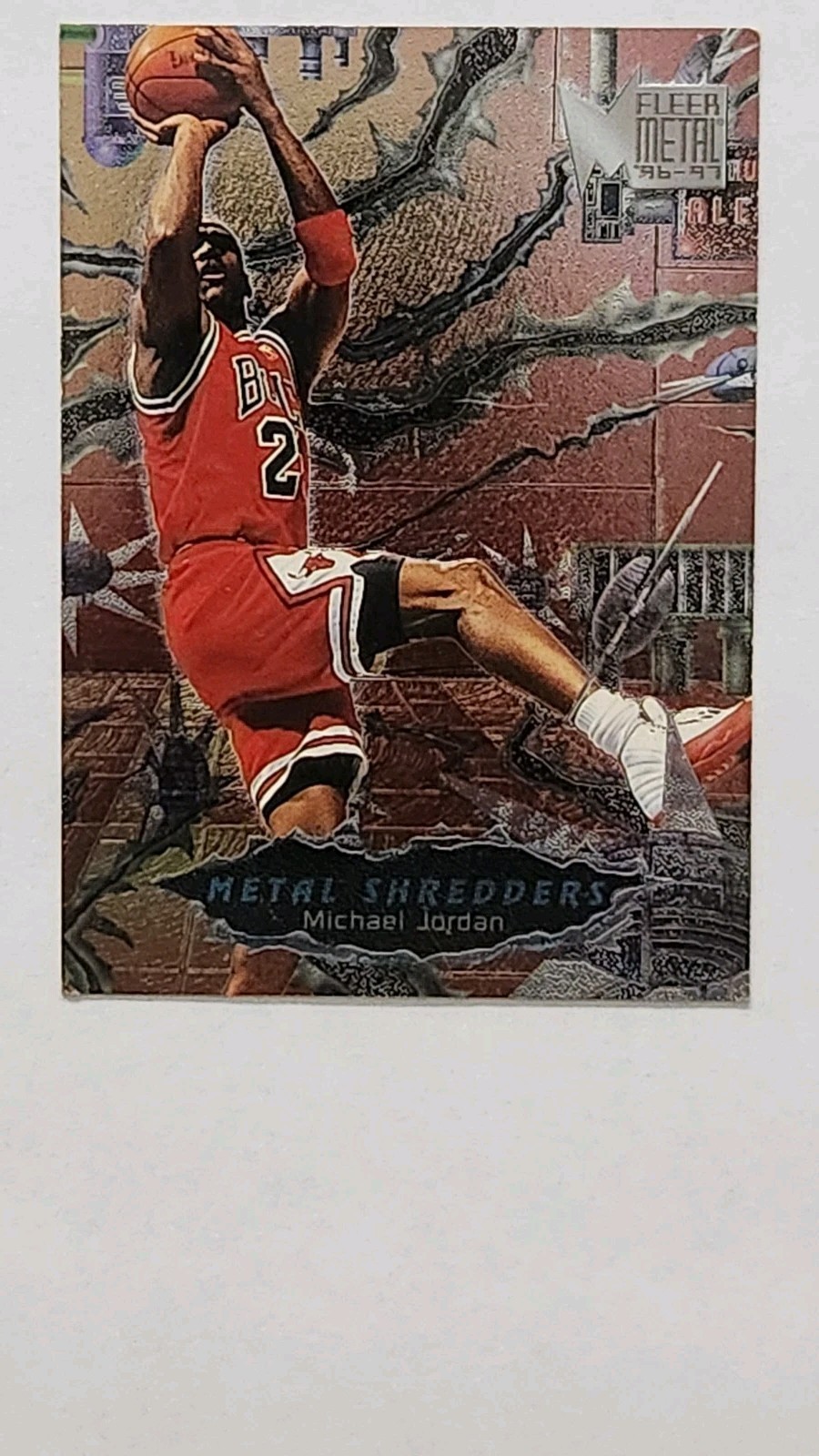 1996-97 Fleer Metal - Metal Shredders Michael Jordan #241