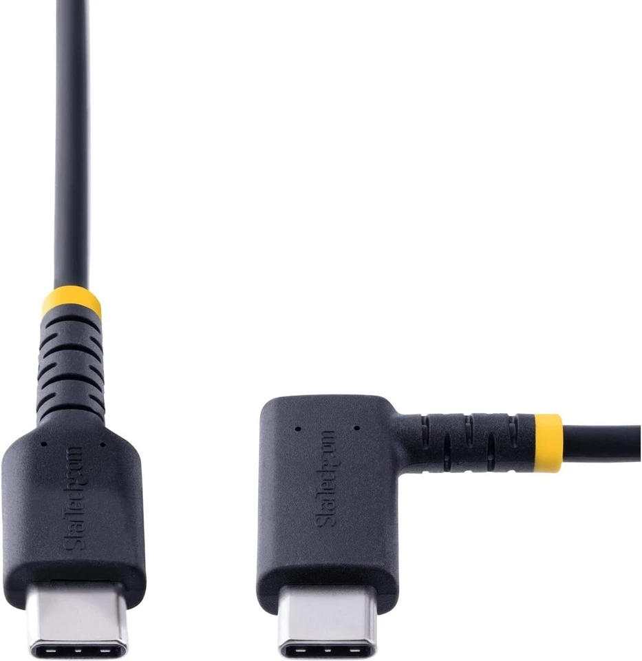 StarTech.com Cable 1m USB C Acodado - en Ángulo Recto - PD 60W - 3A - Cable USB- - Imagen 3 de 4