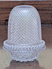 Victorian Clarke's Fairy Lamp Cricklite Candleholder Pyramid Glass c1880s  As Is