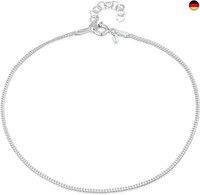 Amberta Italienisches FußKettchen Aus Sterlingsilber 925 FüR Damen | V