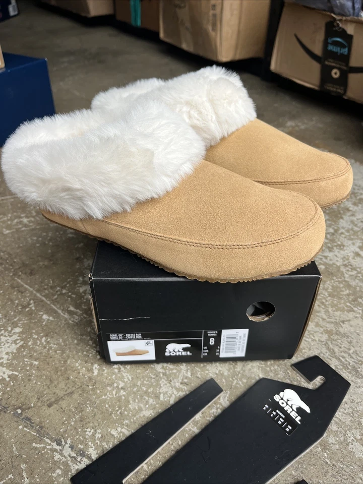 Zapatilla Sorel Go Coffee Run para mujer talla 8 Tawny Buff gamuza natural imitación piel Foto 2 de 4