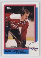 1986-87 Topps Rod Langway #164 HOF t4m