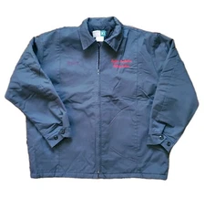 Vtg Y2K WearGuard Quilted Work Uniform Jacket 305 Mens XL Industrial Script READ