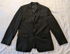 Banana Republic Blazer Mens 42R Slate Gray Slim Wool Nailhead Marzotto Modern
