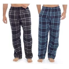 Mens PYJAMA Bottoms Rich Cotton Woven Check Lounge Pants Nightwear M to 2XL