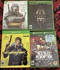 Xbox One/Series X 4 Game Lot! Cyberpunk - Red   Dead Redemption GOTY And More!!!