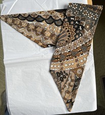 Vintage 60  s 70  s Long Head Band Wrap Scarf Tie Mod Retro Funky Boho