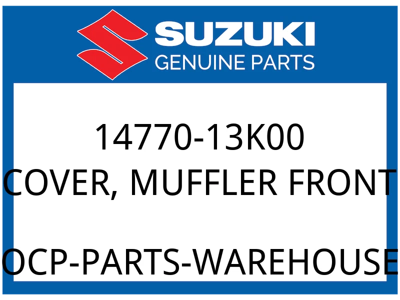 COVER, MUFFLER FRONT