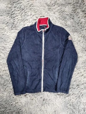 Tommy Hilfiger Sport Fleecejacke Vintage Navy Logo Ny 16524 200er