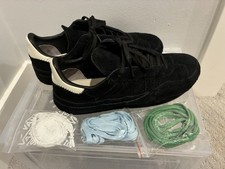 Popular adidas Y-3 Gazelle- Black Sashiko" edition.  Extra Shoelaces.  US: 8.5.