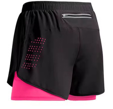 New Men's 2-in-1 Fitness Shorts | Quick Dry Gym Running Beach Sportswear Summer