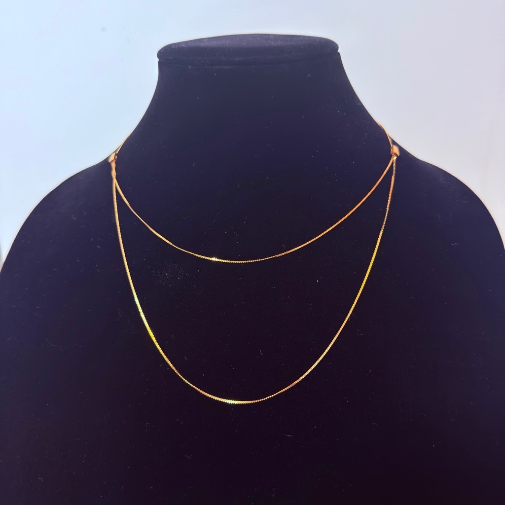 14K Solid Yellow Gold Adjustable Slider Serpentin… - image 3