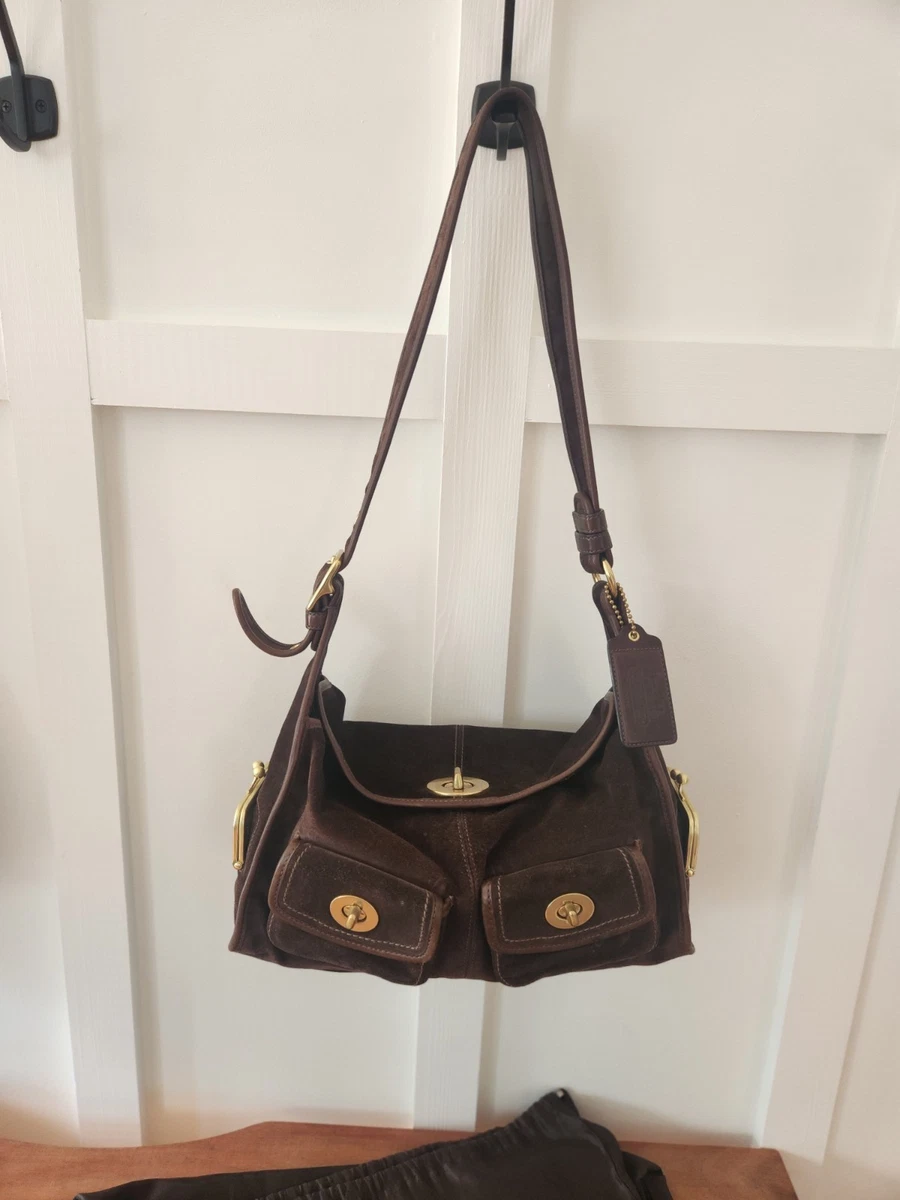 Coach Suede Hobo Bags for Women for sale - eBay