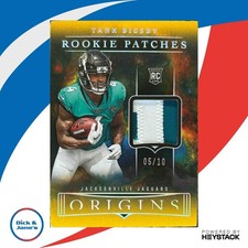 2023 Panini Origins Tank Bigsby Rookie Patches Gold 1/10 RC Jacksonville Jaguars
