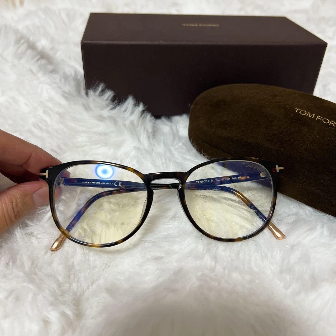 TOM FORD TF5608 F B 052 Eyeglasses 52□19 145 Made in Italy with Case