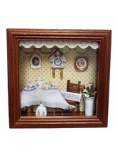 Reutter Porzellan Germany 3d Diorama Kitchen Scene In Box