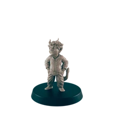 Demonkin Kid - Everyday Folk - Mini - EC3D - - Dungeons & Dragons - RPG - Tablet