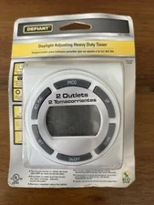 Defiant Daylight Adjusting Heavy Duty Digital Timer 7 Days Programmable