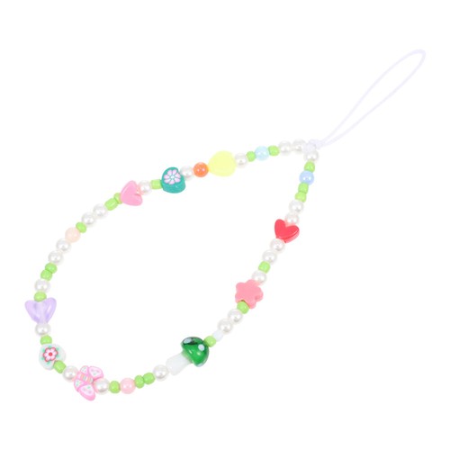 Contrast Color Beaded Lanyard Miss Phone Charm Strap Mobile Hanging Chain - 第 1/12 張圖片