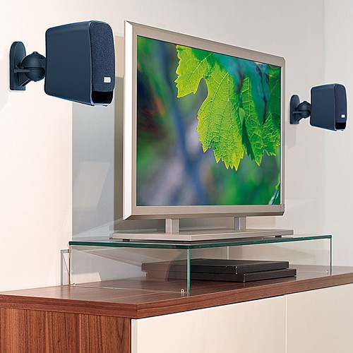 auvisio Kompakt-Halterung für Satelliten-Lautsprecher im 2er-Pack - Bild 5 von 5