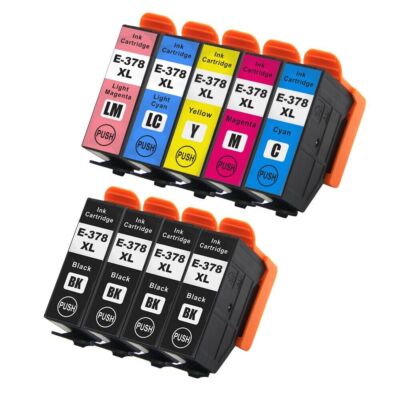 Tintenpatrone 378XL für Epson XP-8000 XP-8005 XP-8500 XP-8505 XP-8600 XP8700 SET